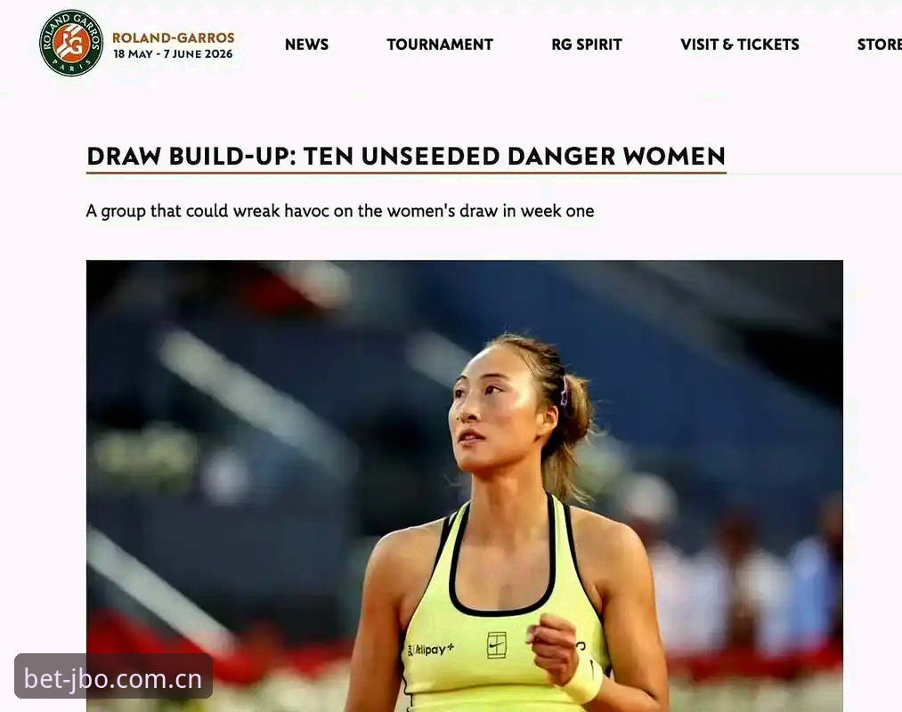 2026法网女单抽签深度解析：中国金花签运指南与保分压力全解读